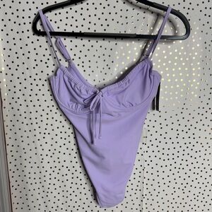 Lavender One-Piece Swimsuit